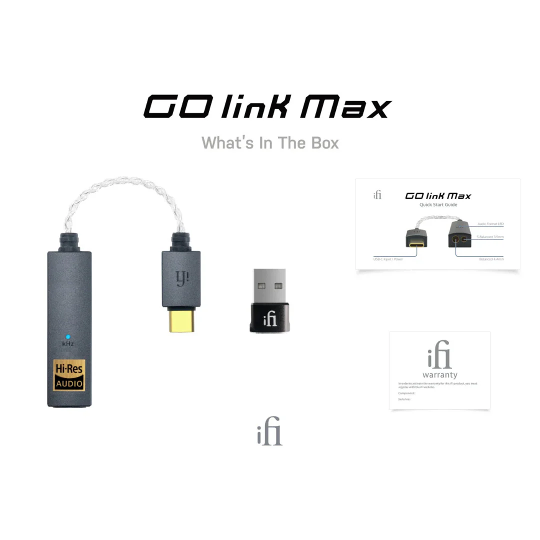 iFi Audio GO Link Max Headphone Dongle DAC & Amp - Image 6